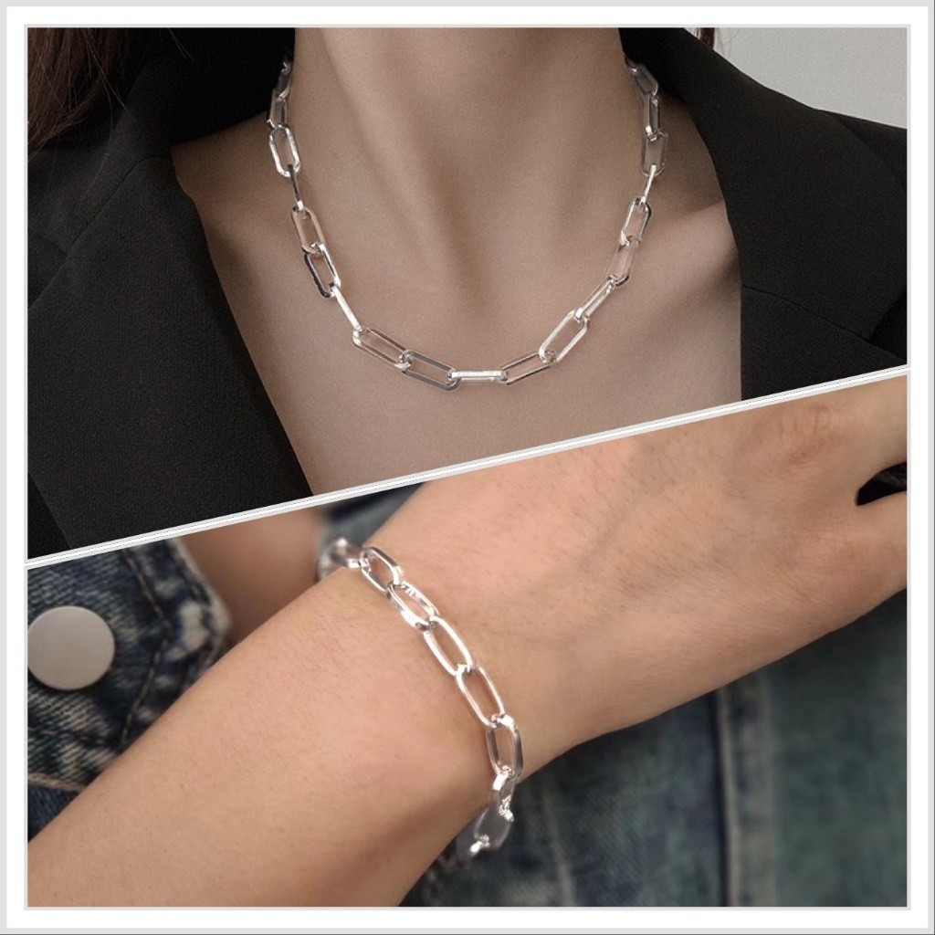 Kit Conjunto Colar Choker e Pulseira Corrente Elos Finos A Prata 925 Antialérgica em Oferta na Shopee