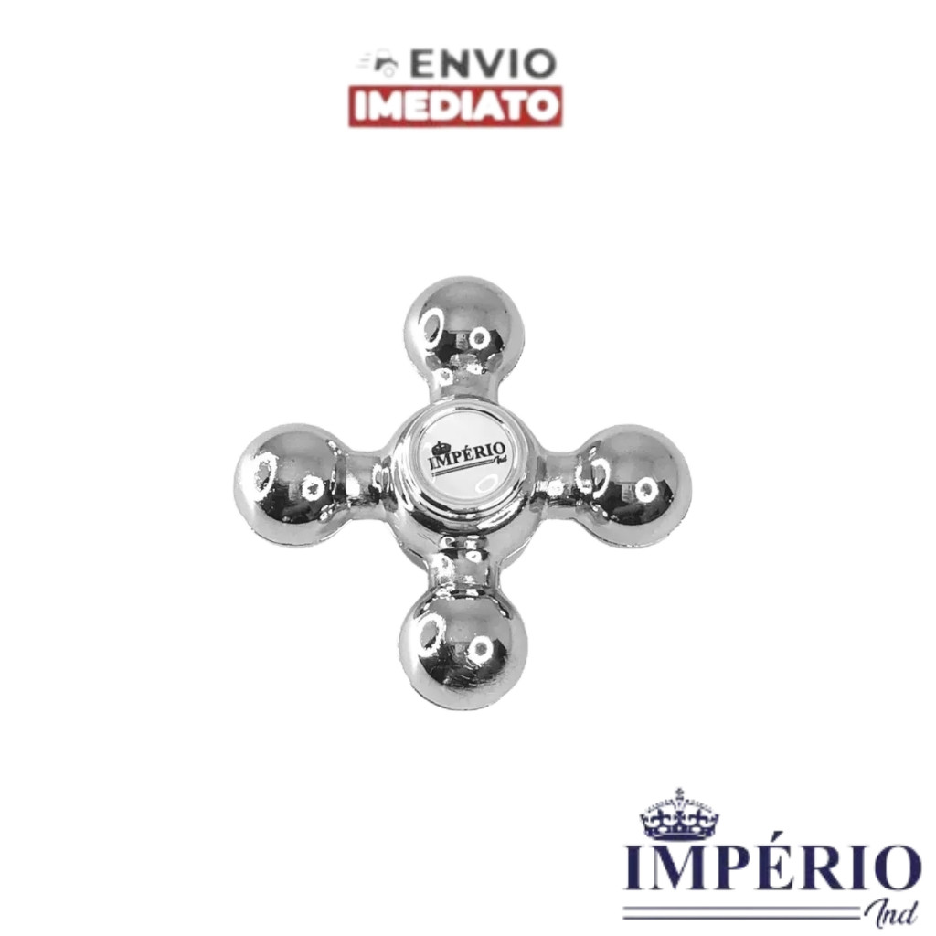 Volante Cromado Para Acabamento De Torneira Ou Registro C33 - Abs em Oferta na Shopee