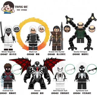 Superhero Minifigures Black Cat Building Block Doll Collection Ornamentos mini modelo Gift Toy
