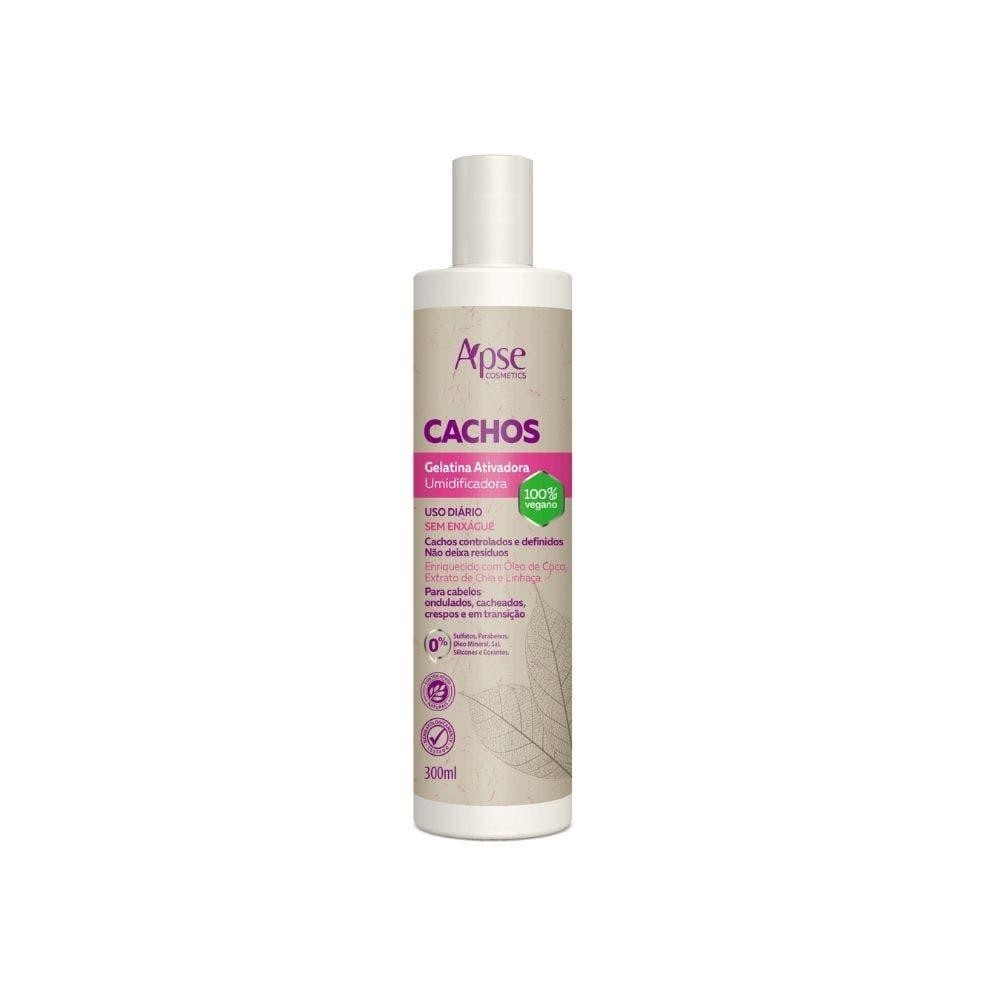 Gelatina Apse Ativadora E Umidificadora Cachos 300ml - Beauty