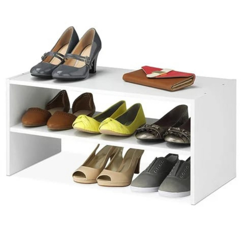 NICHO ORGANIZADOR DE SAPATO SAPATEIRA MDF BRANCO 60X35CM ORGANIZADOR MULTIUSO BRANCO FUNCIONAL BANHEIRO LAVANDERIA