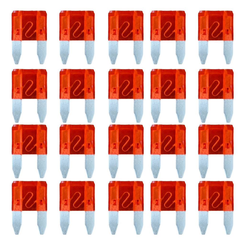 Kit 20 Mini Fusivel Lâmina 10A ZH269A Engate Vermelho Automotivo em Oferta na Shopee