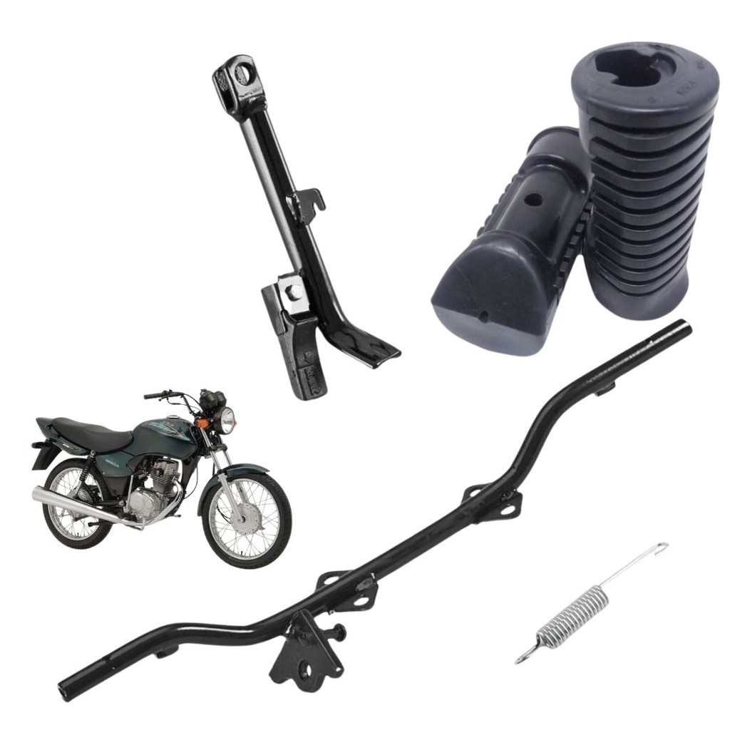 Estribo Maciço Mola borracha/pezinho CG titan 125 2001 2002