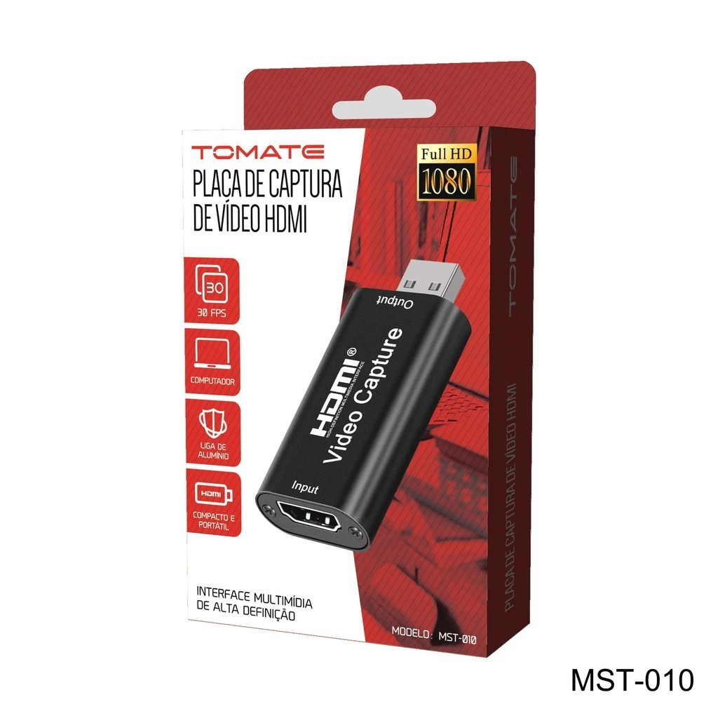 Placa De Captura Usb  4k 1080p Hdmi P/ Usb 2.0