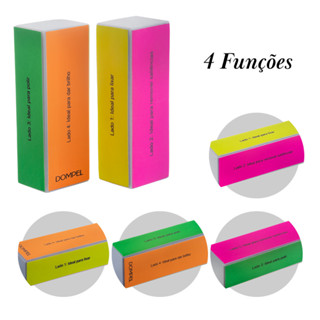 Lixa Bloco Unha Polidora 4 Faces Profissional Acabamento Manicure Pedicure em Oferta na Shopee