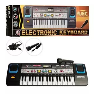 Piano Teclado Infantil C/ Microfone Fonte 37 Teclas Bivolt em Oferta na Shopee