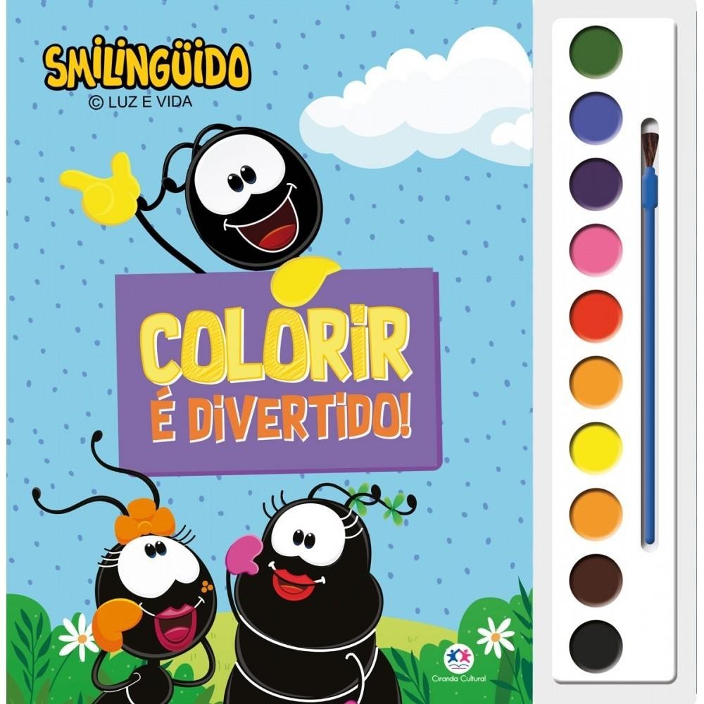 Livro Aquarela Smilinguido – Colorir é divertido!