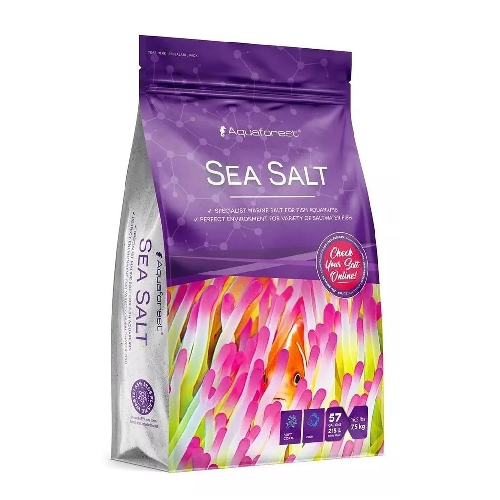 Sea Salt Aquaforest Saco 7,5kg Sal Para Aquário Marinho