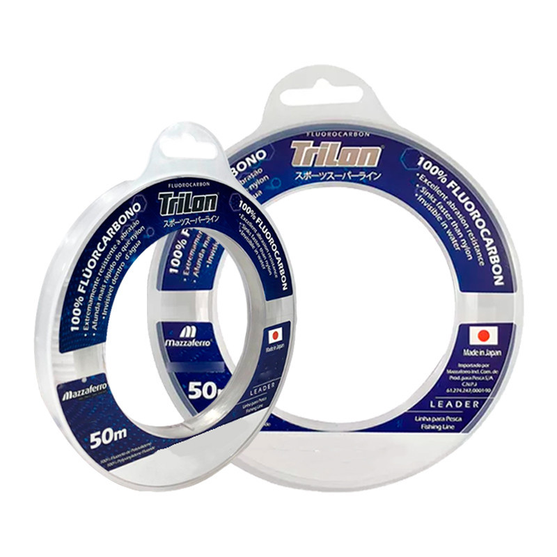 Linha Mazzaferro Trilon 100% Fluorcarbono 0,40mm 30,9Lb 50m