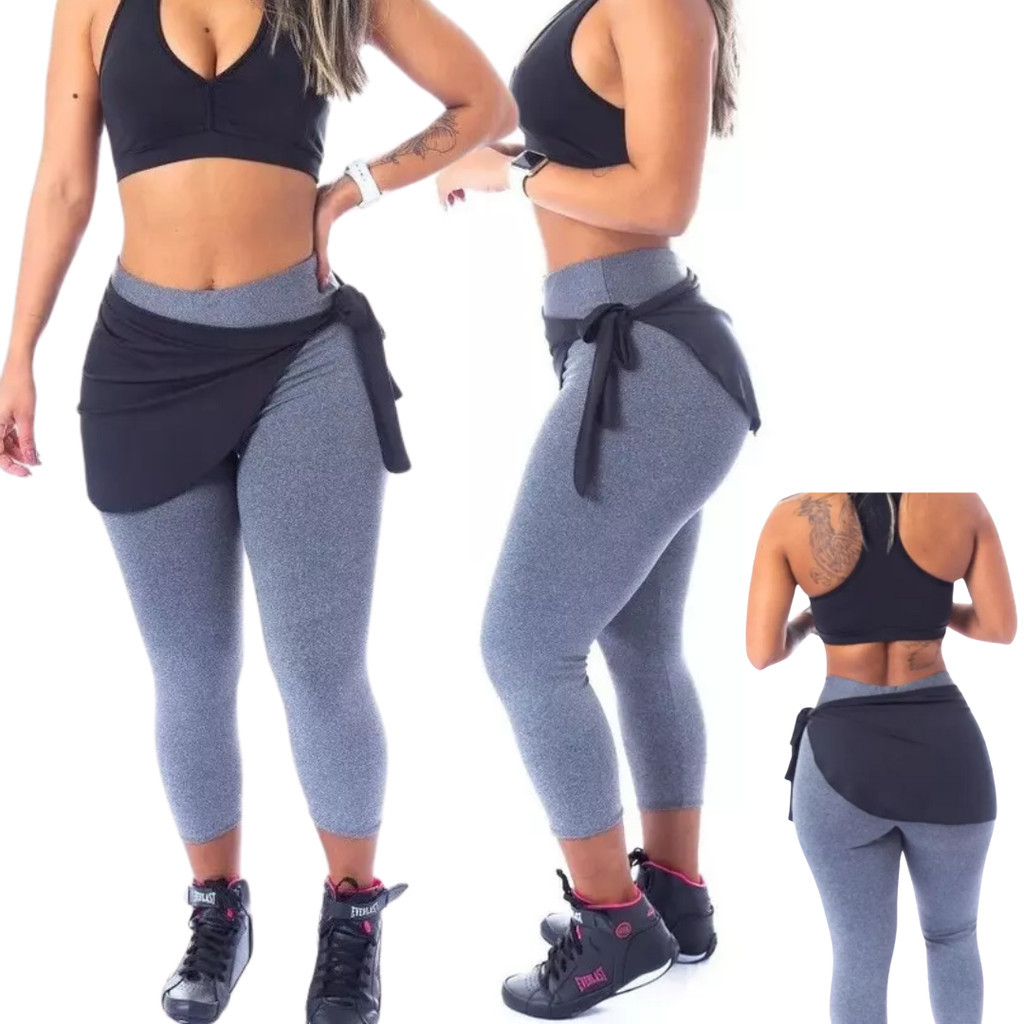 Tapa Bumbum Saia de Academia Fitness Treino em Oferta na Shopee