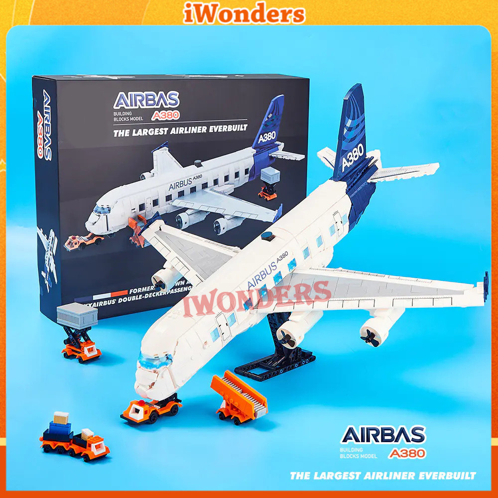 Airbus A380 O Maior Avião De Todos Os Tempos 80008 (1945 Unidades) Cidade Aeroporto Aviões De Passageiros Decorações De