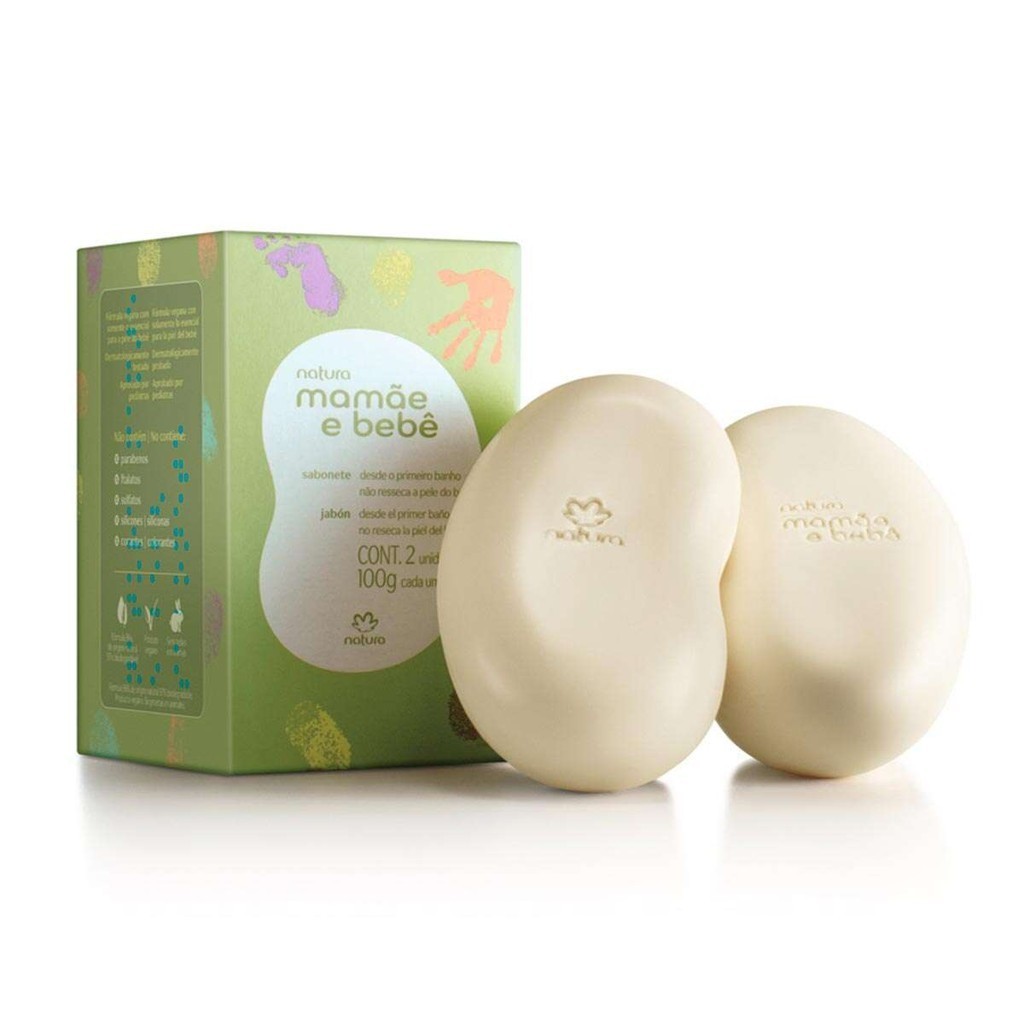 Natura Mamãe e Bebê Sabonete em Barra 2x100g