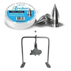Chumbinho Archer 5.5mm 1,313g - Votex + Alvo Javali