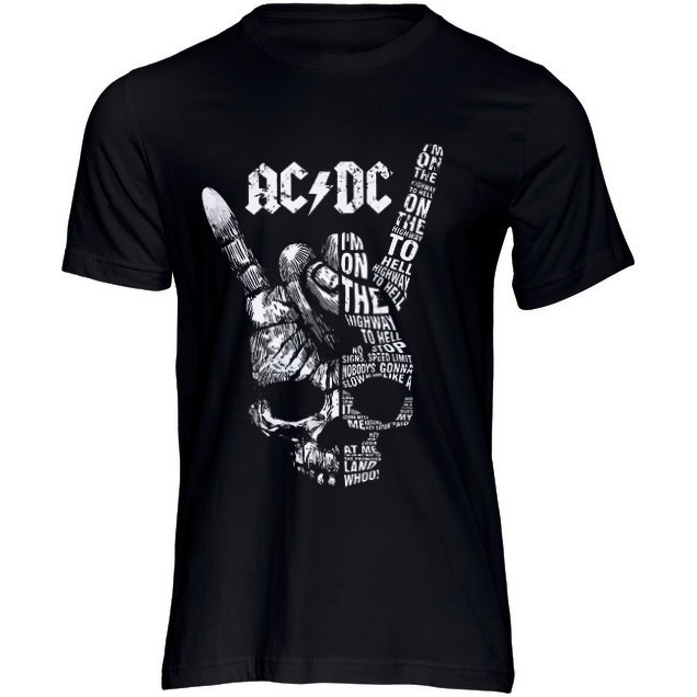 Camiseta Masculina Banda Rock Ac Dc Musica Rock Heavy Metal