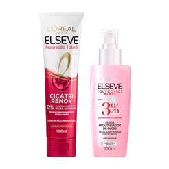 LEAVE-IN REPARAÇÃO TOTAL 5 + SÉRUM GLYCOLIC ELSEVE 100 ML