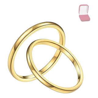 Par De Alianças 2mm Ouro 18k Noivado Tungstênio Casamento em Oferta na Shopee
