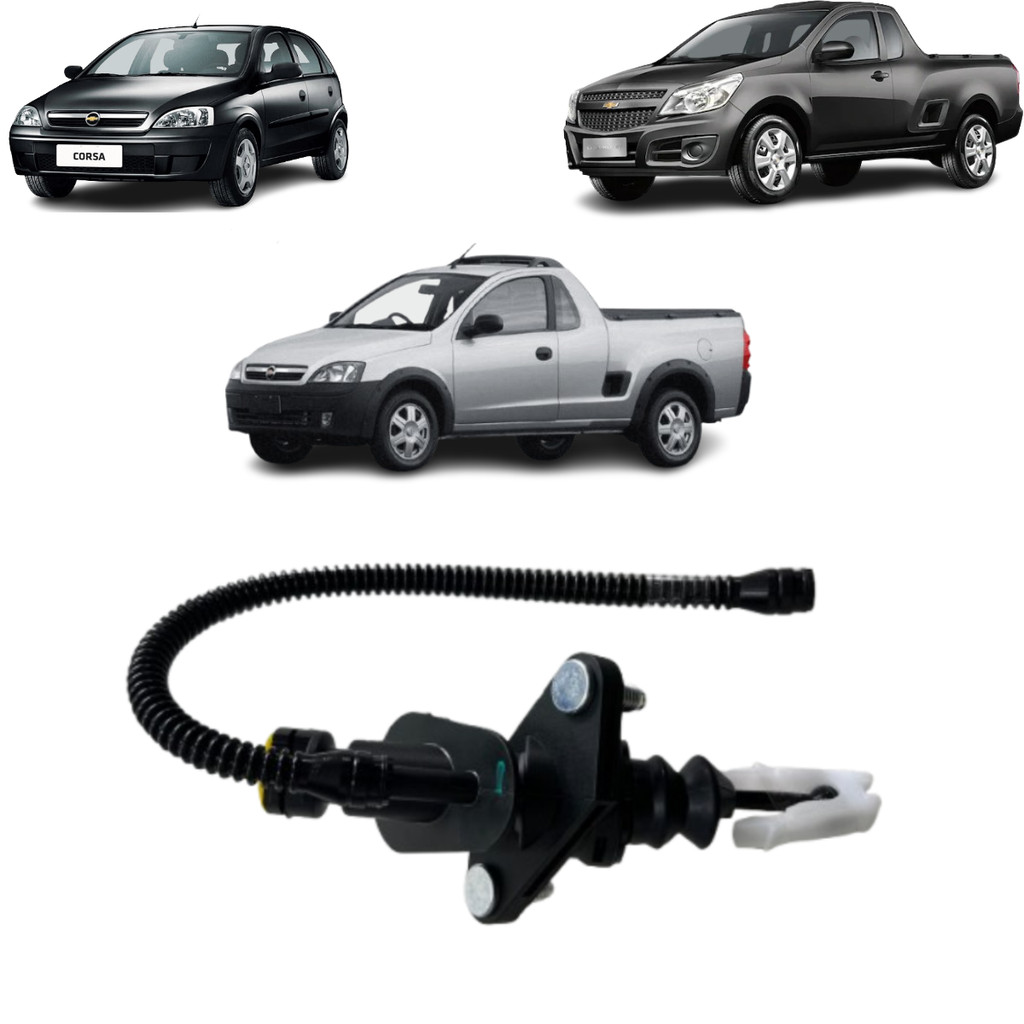 Cilindro Mestre Pedal De Embreagem Novo Corsa Frente Montana 2002 A 2012 CHEVROLET CORSA  do ano 2002 a 2012 motores 1.0