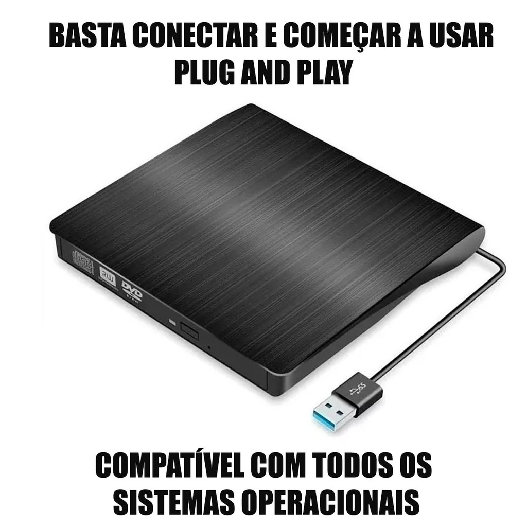 Gravador Dvd Cd Dvdrw para Asus Vivobook Go 15 E510ka Motion C4500Ei Usb 3.0