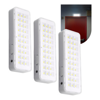 Kit Luminária De Emergência 30 leds Bateria Recarregável Branco Frio 110v/220v Evento Casa Empresa