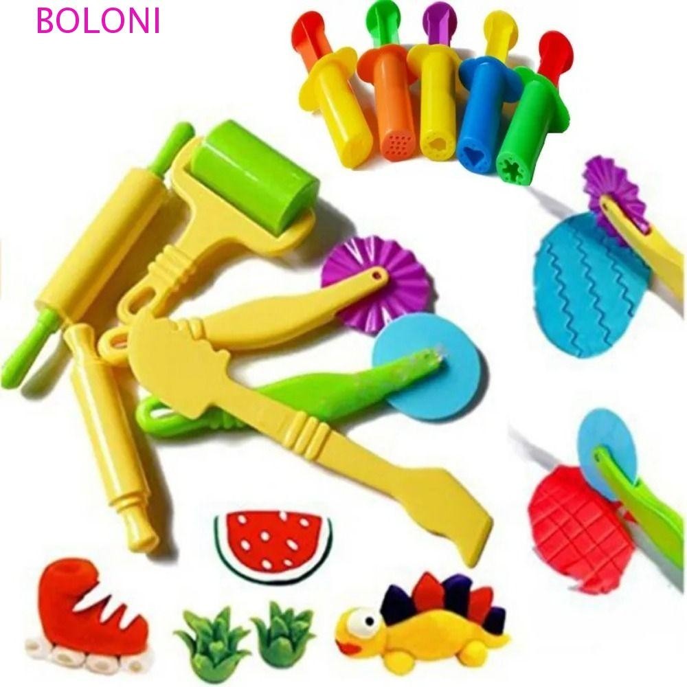 BOLONI Ferramentas De Plasticina 3D , Kit De , Brinquedos De Argila , Ferramenta De Modelo De Massa , Conjunto Animais , em Oferta na Shopee
