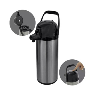 Garrafa Termica 1,9 L Inox Pressão Quente E Frio