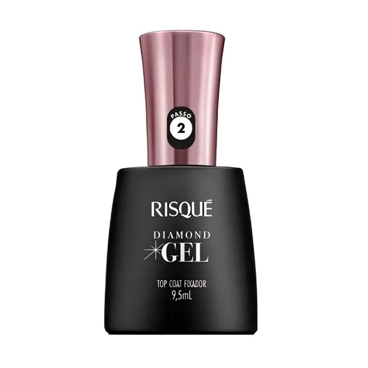 Top Coat Fixador Risqué Diamond Gel Cremoso 9,5ml