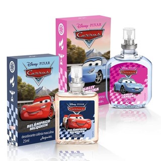 Kit Carros Sally Carrera + Relâmpago McQueen, 2 x 25 ml Jequiti