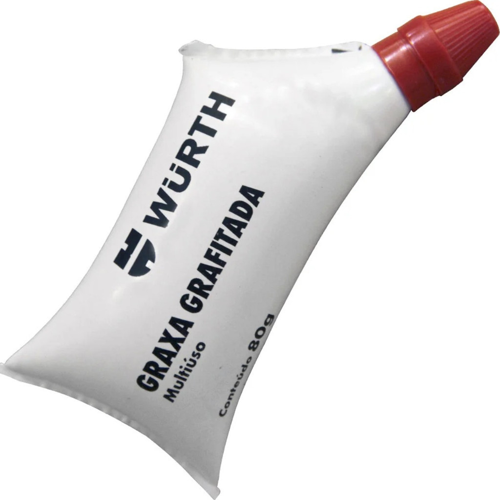 Graxa Grafitada Wurth Sache De 80g Com Bico Dosador