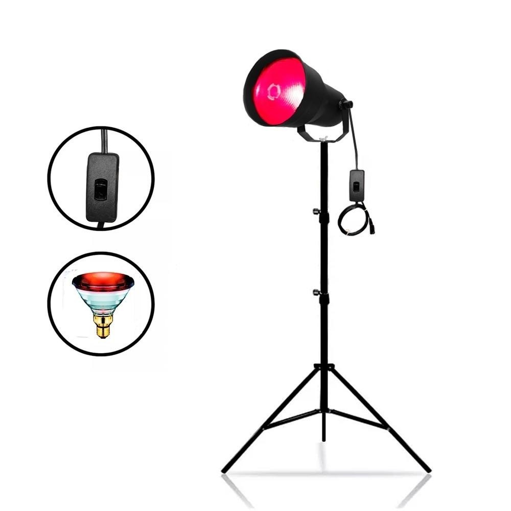 Suporte Fisioterapia com Lâmpada Infravermelho 250w