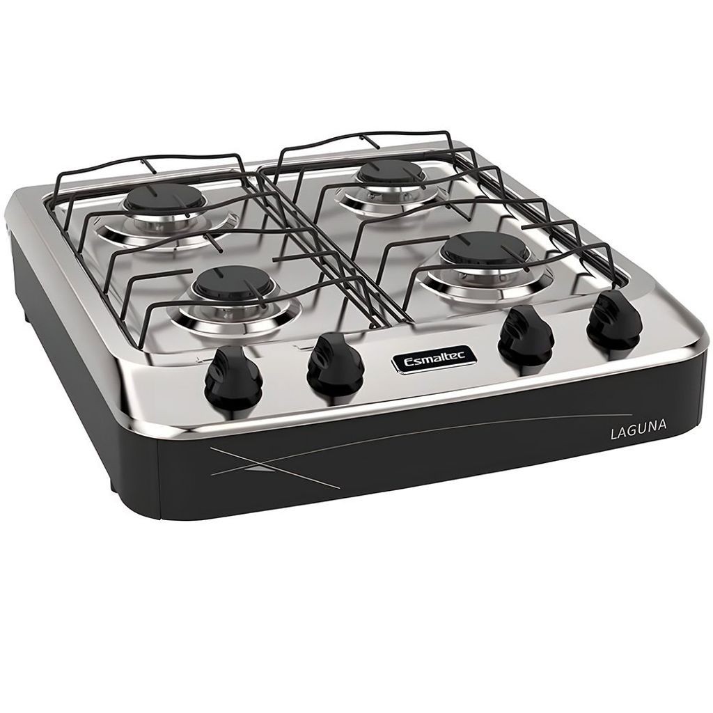 Fogão de Mesa Esmaltec Laguna 4 Bocas 4027 Preto