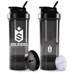 Coqueteleira Pro 700ml Soldiers Nutrition Acessório Academia Hidratação Esportiva
