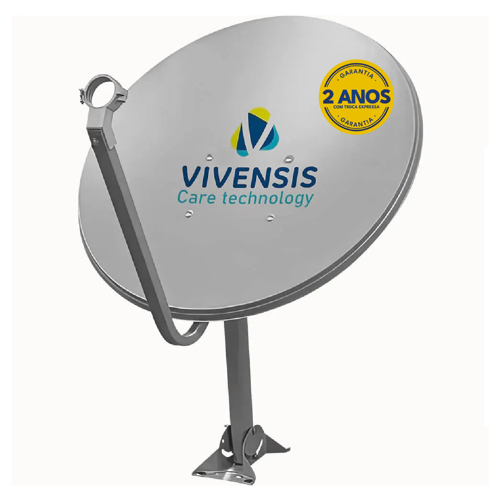 Antena Parabólica Digital Vivensis Banda Ku 60cm - SOMENTE ANTENA em Oferta na Shopee