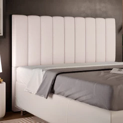Cabeceira Cama Box Queen 160 cm Dália W01 Linho Cru - Lyam Decor