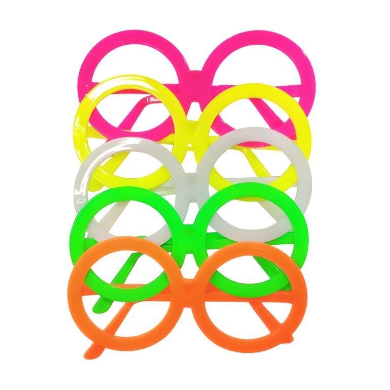 Óculos Neon Redondo - Pacote com 10 unidades em Oferta na Shopee