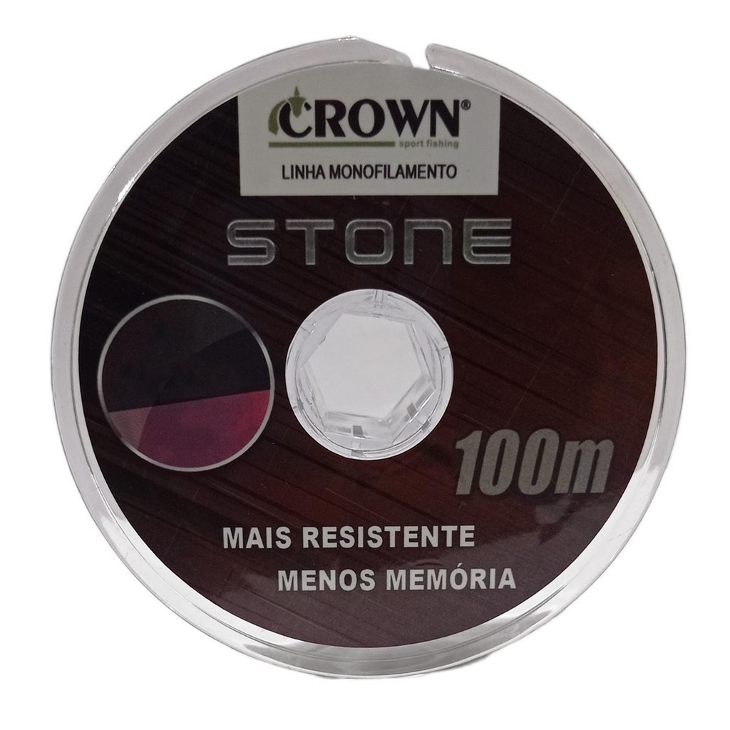 Linha Monofilamento Stone 0,26mm 100mts - Crown em Oferta na Shopee