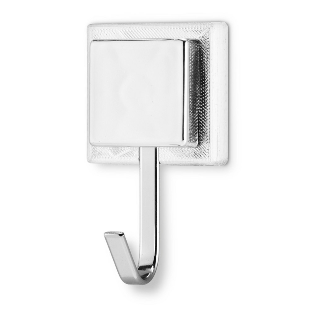Suporte Porta Toalha De Banho Gancho Prata Fita Dupla Face 3m - Home & Living