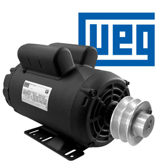 Motor Elétrico Monofásico 3cv Alta Rotação 110/220v Weg C/ Polia 80mm 2 Canal A em Oferta na Shopee
