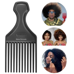 Pente Garfo Black Power Para Cabelo Afro E Cacheado Salão