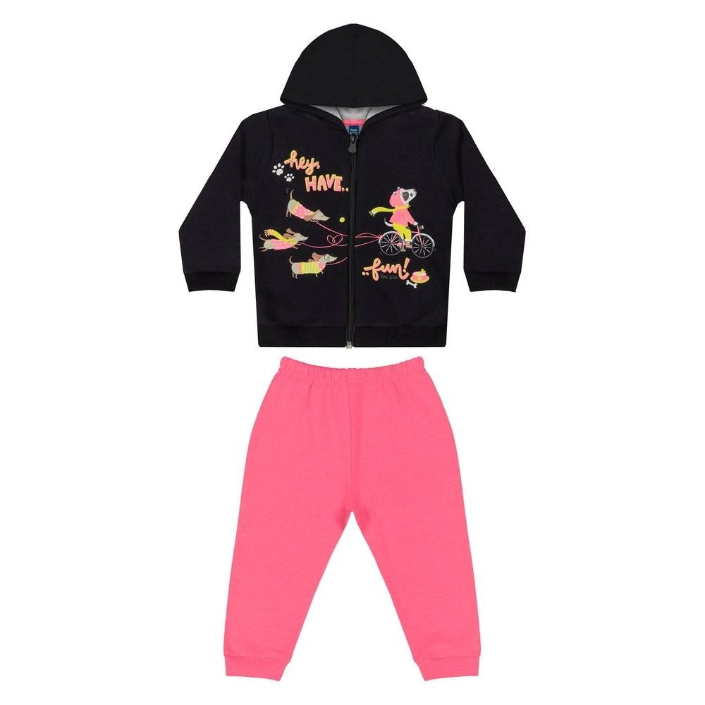Conjunto Jaqueta e Calça Bebê Menina Bee Loop em Oferta na Shopee