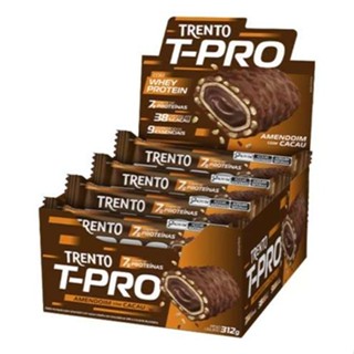 Chocolate Trento T-pro 7g Whey Protein Amendoim 12x26g