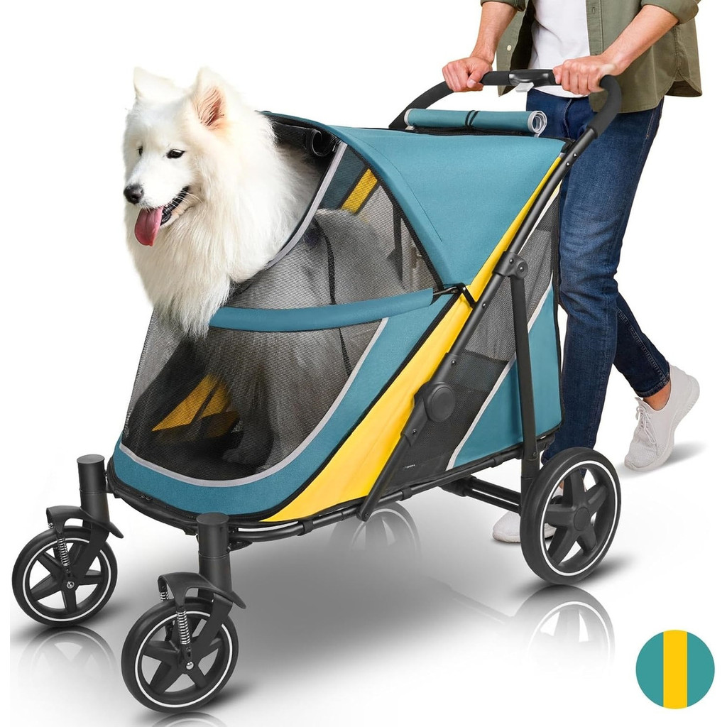Carrinho Passeio Pet Cães Médio Grande Porte Até 60kg Pc400t em Oferta na Shopee