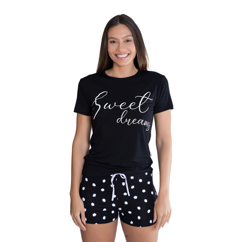 Pijama Verão Feminino Curto Sweet Dreams Empório Do Algodão