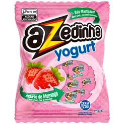 Bala Mastigável Azedinha Yogurt Morango 500g - Riclan