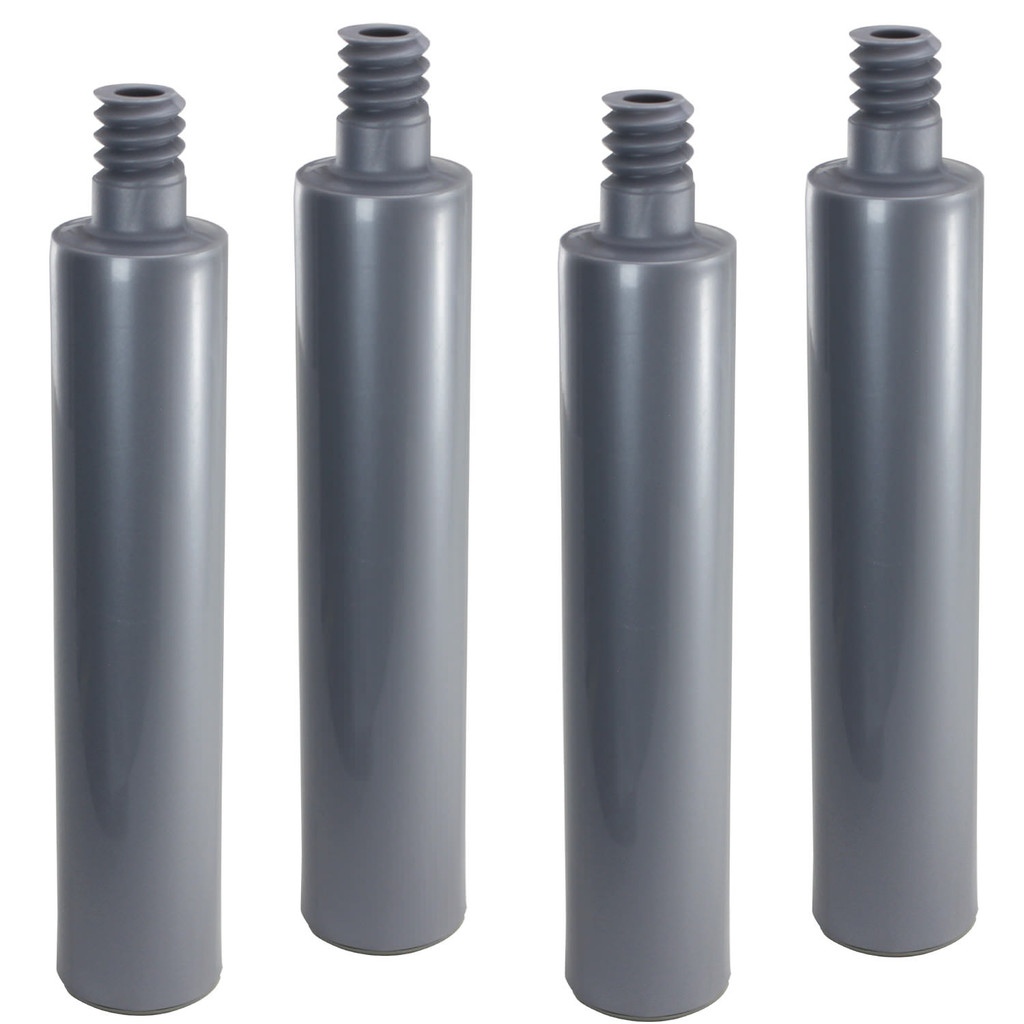 4 PÉ CINZA ROSCA FIXA PLÁSTICA ARMÁRIO BALCÃO GABINETE 24CM em Oferta na Shopee