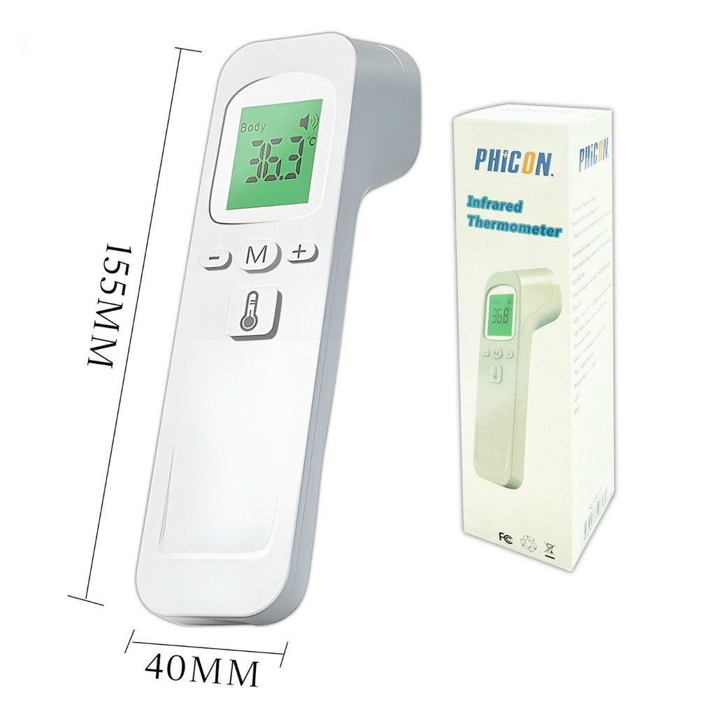 Termômetro Digital Infravermelho Sem Contato – Medição Precisa para Bebês e Adultos LCD/ Pratico em Oferta na Shopee