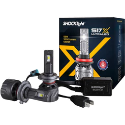 Lâmpada ultra led nano shocklight s17x h7 5500lm com canbus
