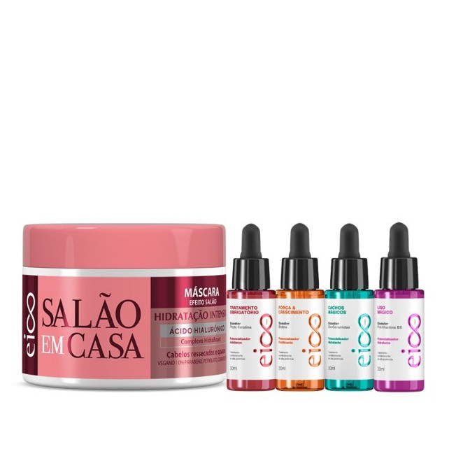 Eico Máscara Creme Hidratação Intensiva e Booster Eico Pro Tratamento 30ml em Oferta na Shopee