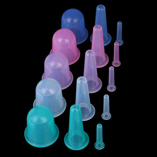 [Ventosa A Vácuo De Silicone De 3pcs Para Massagem anti-Celulite Em
