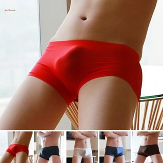 Cuecas De Boxer Masculinas Confortáveis E Com Estilo Bolsa Macia Para Conveniência Adicionada