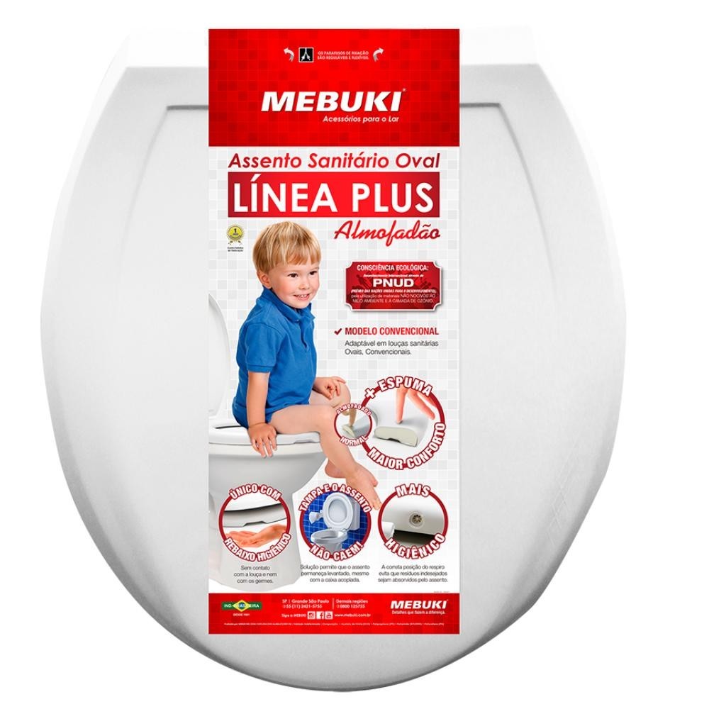 Tampa Pra Vaso Sanitário Almofadão Espuma Grossa Deca Icasa Logasa Celite Linea Plus Cores Mebuki